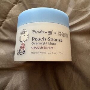 the CRÈME shop Peach Snooze Overnight Mask - Blue/White